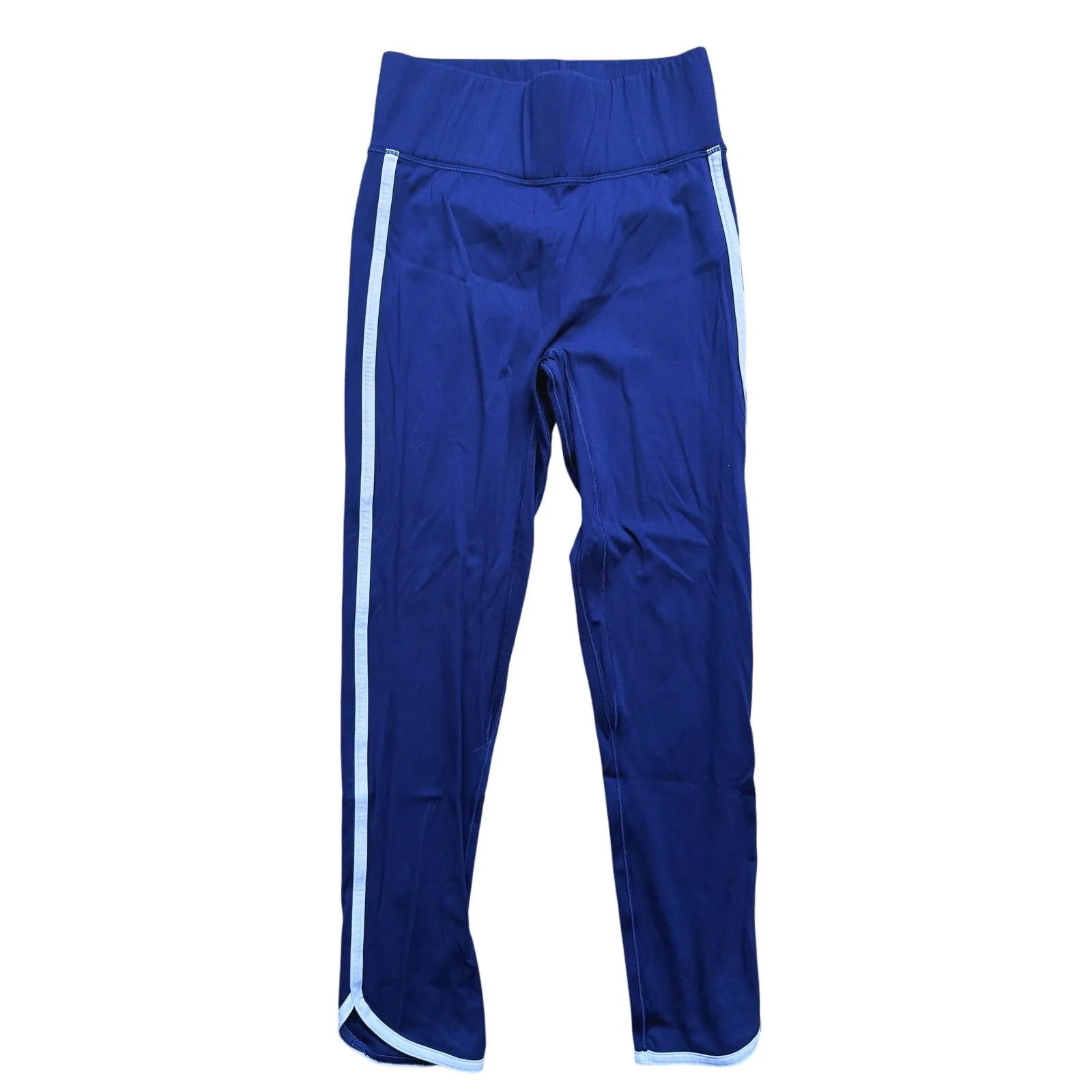 Bandier All Access Sporty Varsity Stripe Leggings XS Navy Blue White Athleisure - Image 2