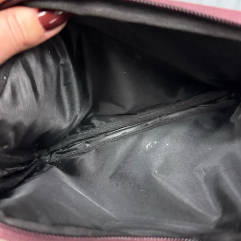 Herschel Supply Co. Grey & Maroon Small Zip Pouch – 9x6.5” - Image 5