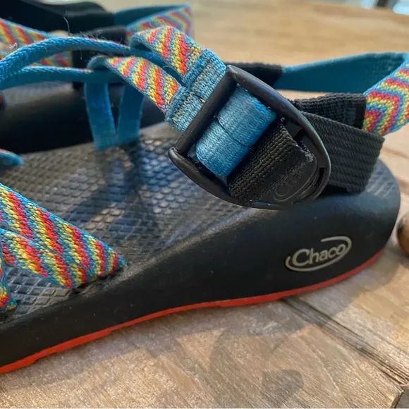 Chaco ZX/2 Yampa Women’s Size 6‎ Colorful Strappy Toe Loop Sandal W/ Vibram Sole - Image 4
