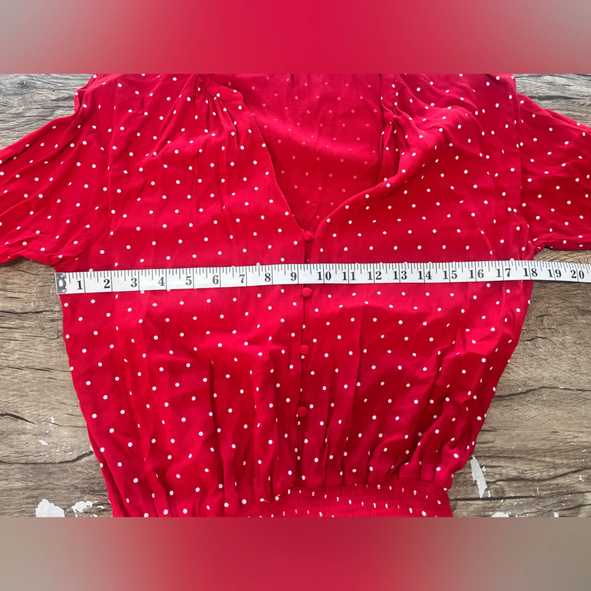 RAILS
Red and white polka dot Jasmine Print‎ Dress size medium - Image 7