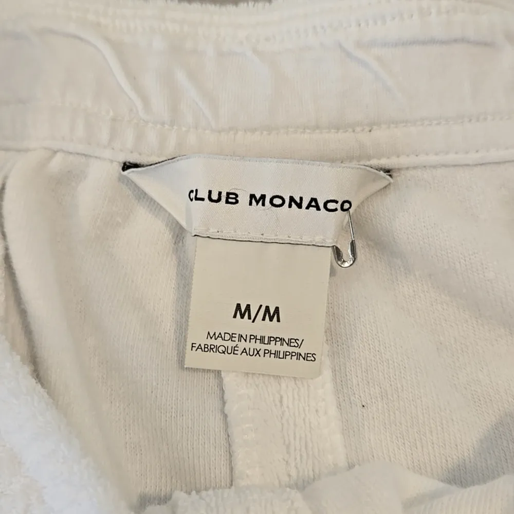 Club Monaco Women's White Terry Towel Casual Shorts - Image 6
