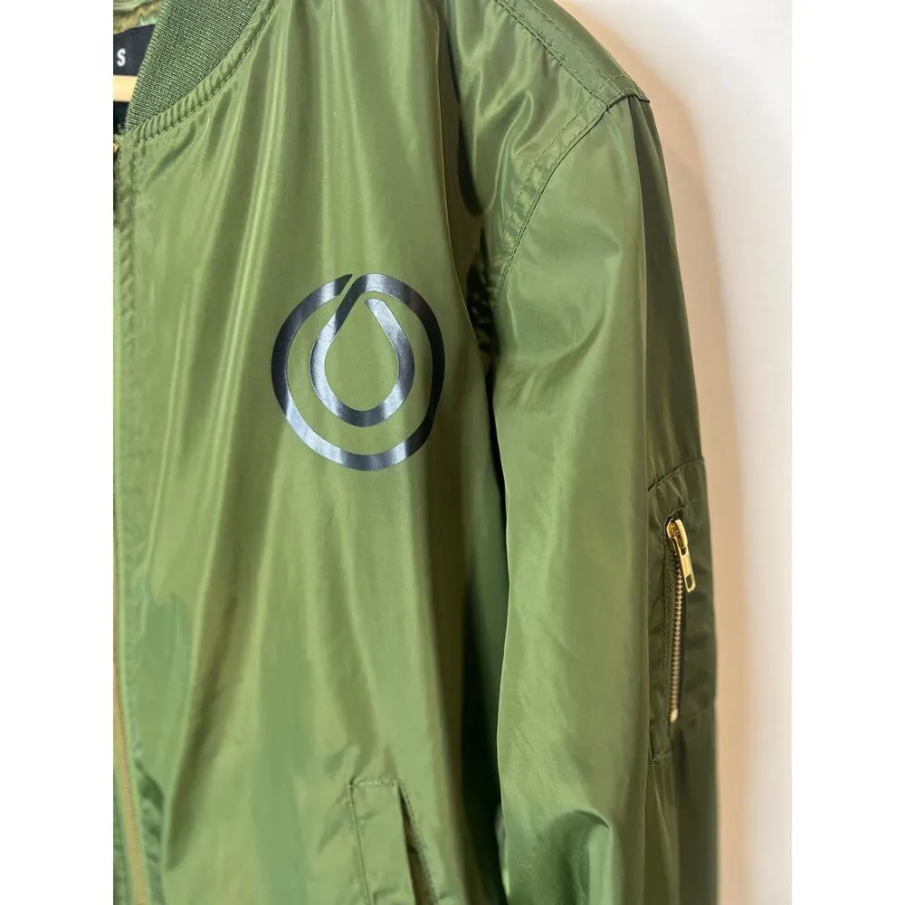 MONAT Woman’s Bomber Jacket Green Small - Image 5