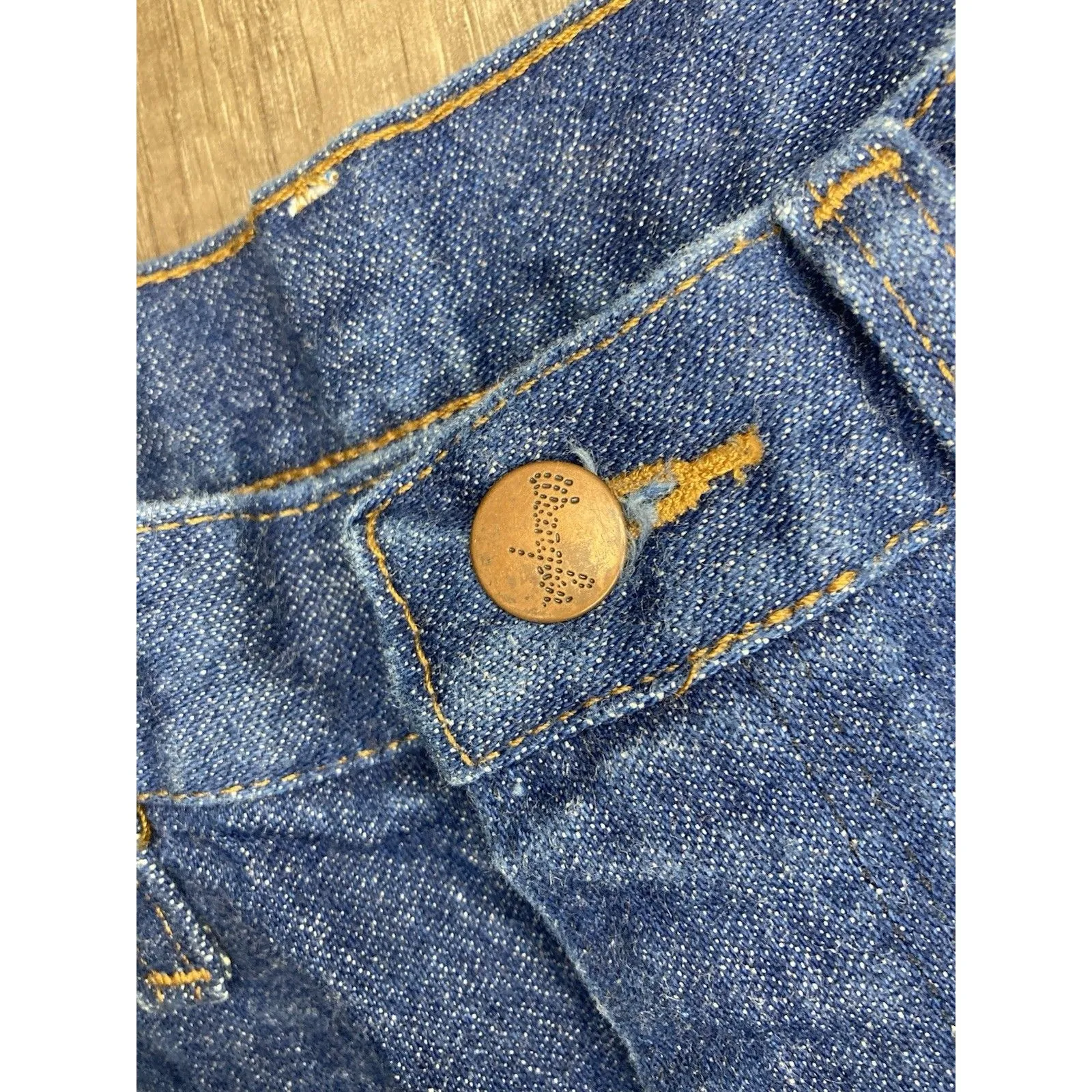 Wrangler Jeans Women's 9X32 (28x32) Y2K Blue Denim Western High Rise 13MWZG - Image 6