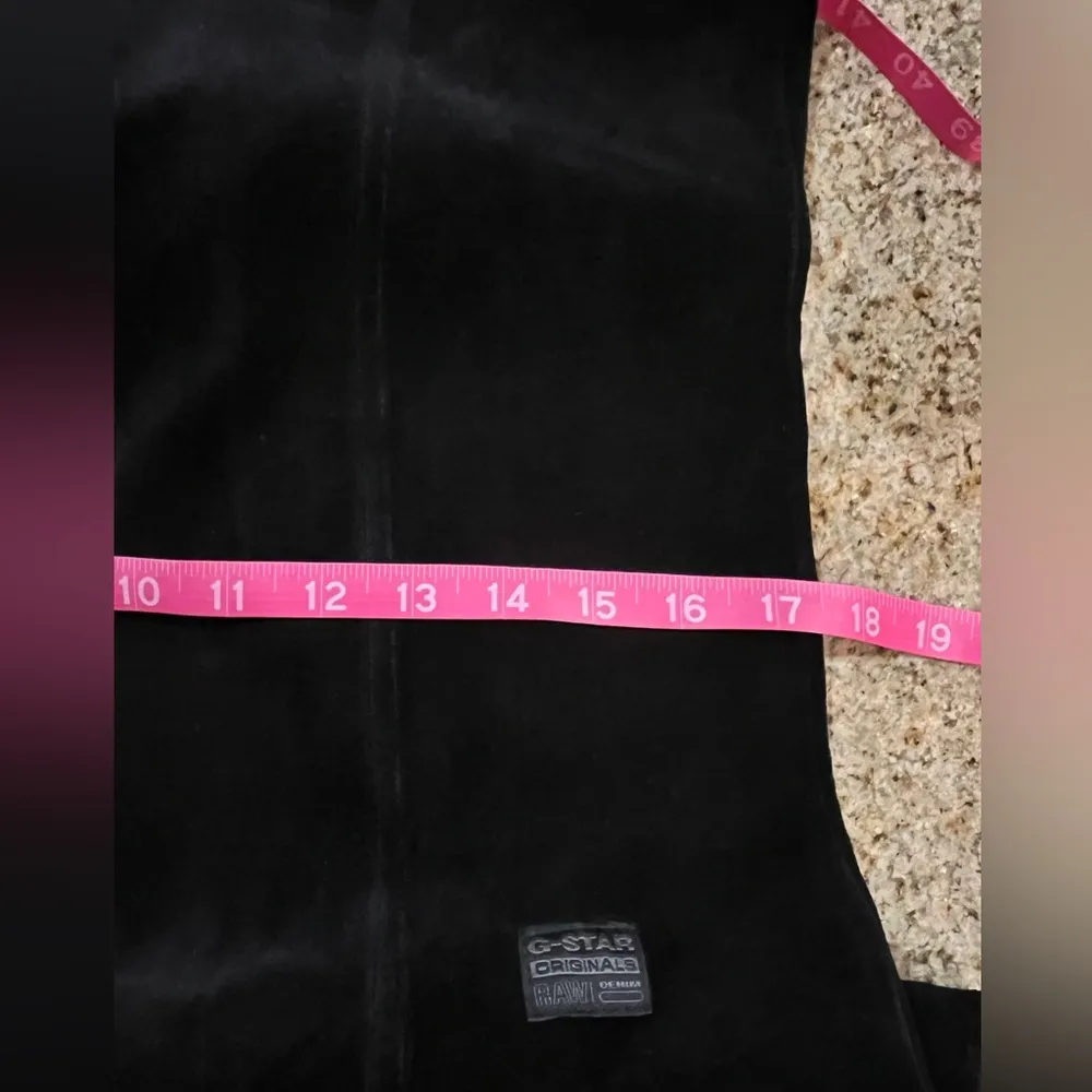 G-STAR WIDE LEG VELVET JUMPSUIT WMN fabric: JUSSY VELVET Size XL NWT Zipper - Image 7