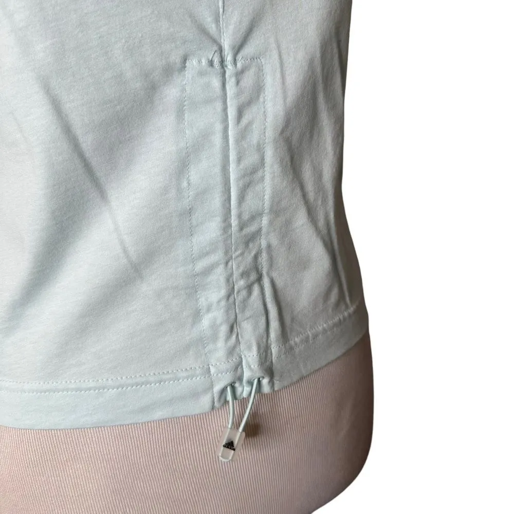 Adidas Cinch Front Sleeveless Top Womens XS Loose‎ Fit Activewear Adjustable NEW - Image 6