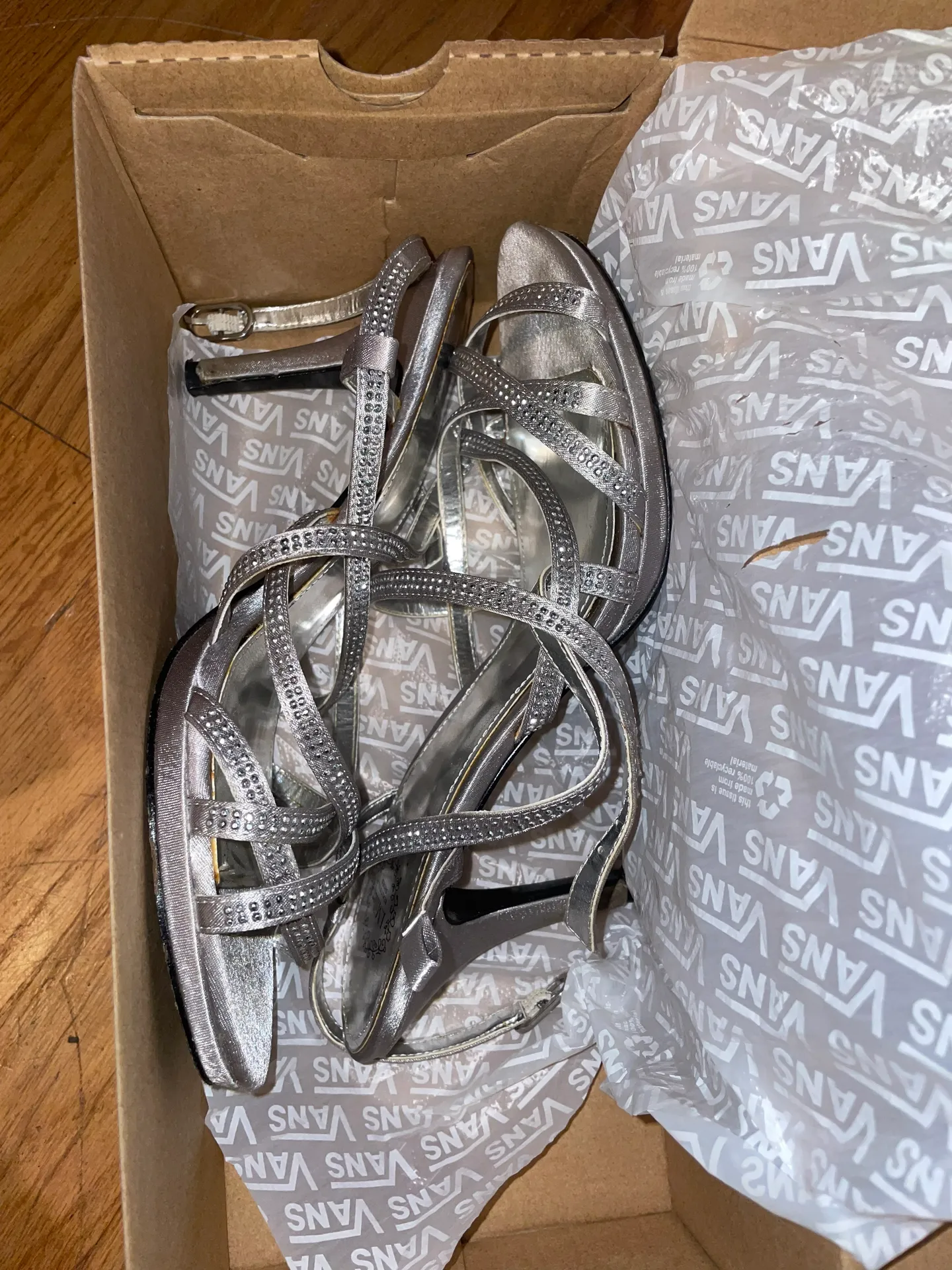 Silver Heels Size 8 - Image 6