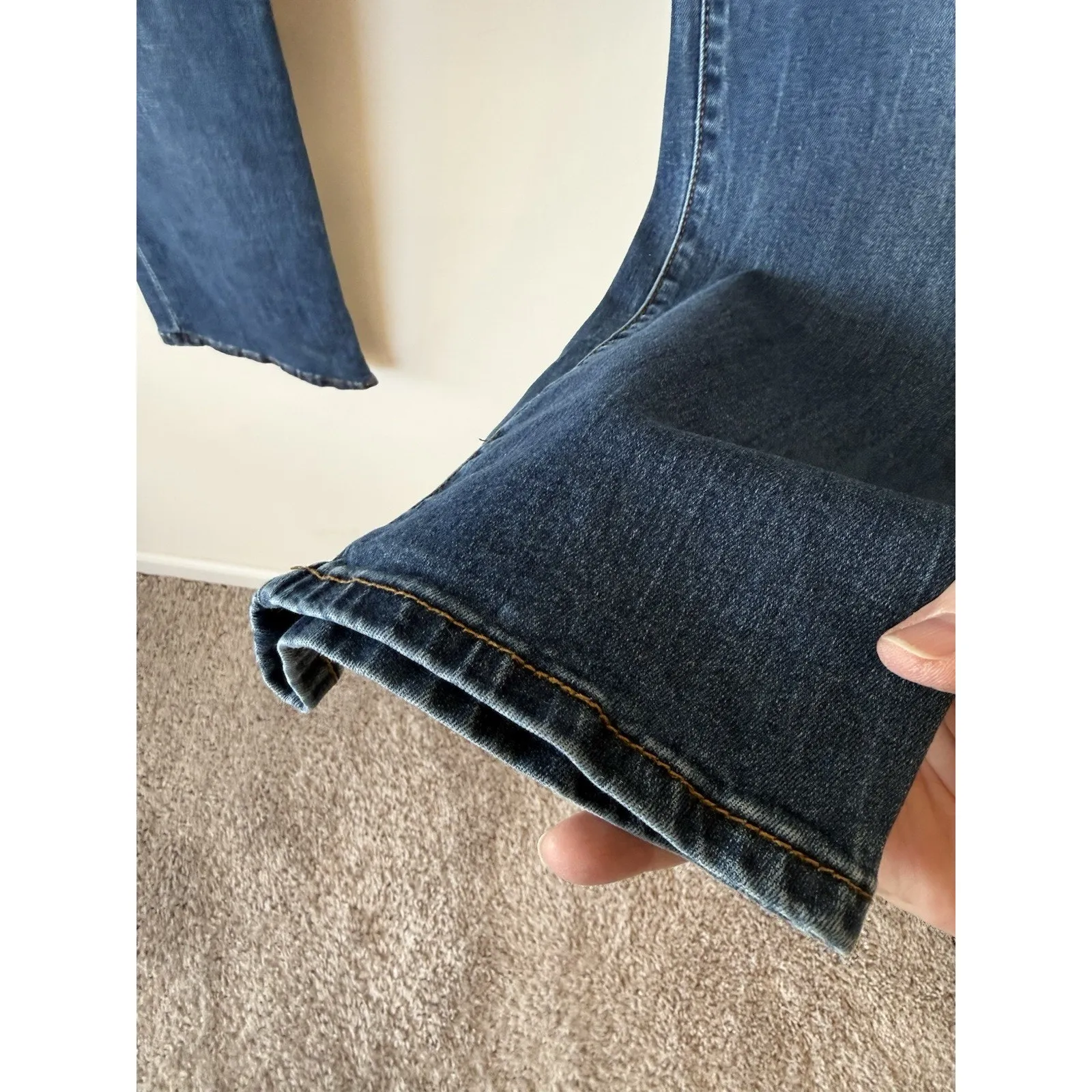 Kut from the Kloth Kay Boyfriend Straight Dark Wash Womens Jeans Size 14 Preppy - Image 8