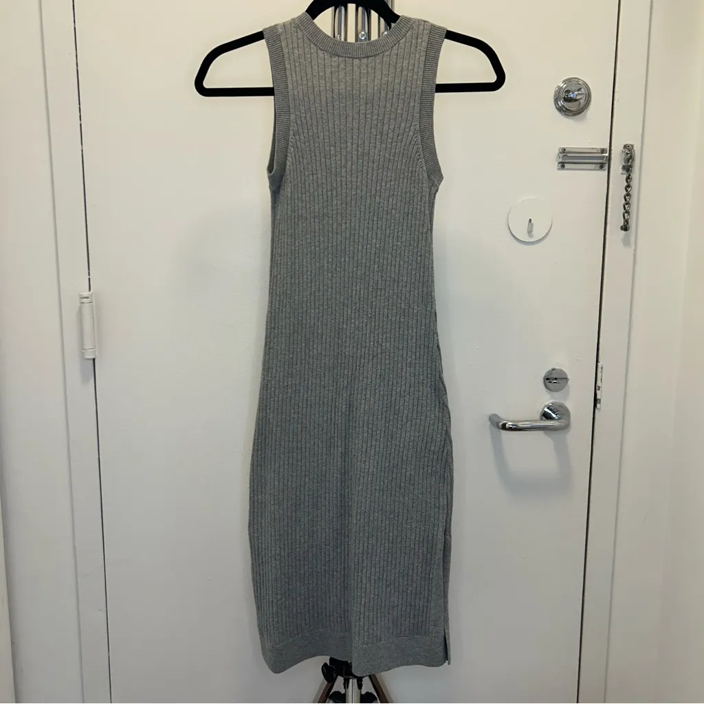 Banana Republic Petite Midi Ribbed Tank Sweater Dress in Gray - Image 4