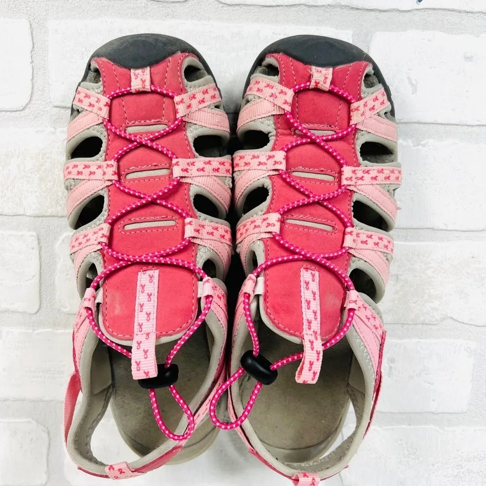 Pink‎ Sandals by Breast Cancer Research Pink Ribbon Water Sandals Women's Size 9 - Image 5