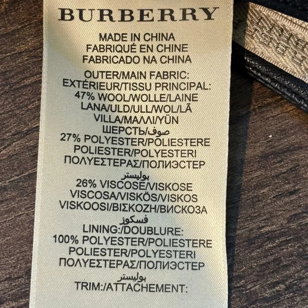 Burberry Brit Wool Blend Herringbone Pencil Skirt - Image 6