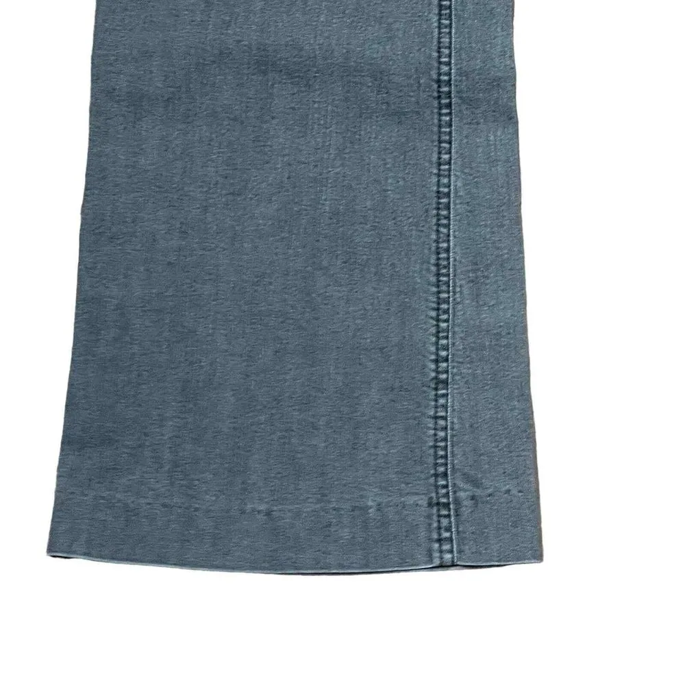 Chico's Crop‎ Jeans Size 0.5 Regular Gray Bootcut Stretch Blend Womens 30X28 - Image 3