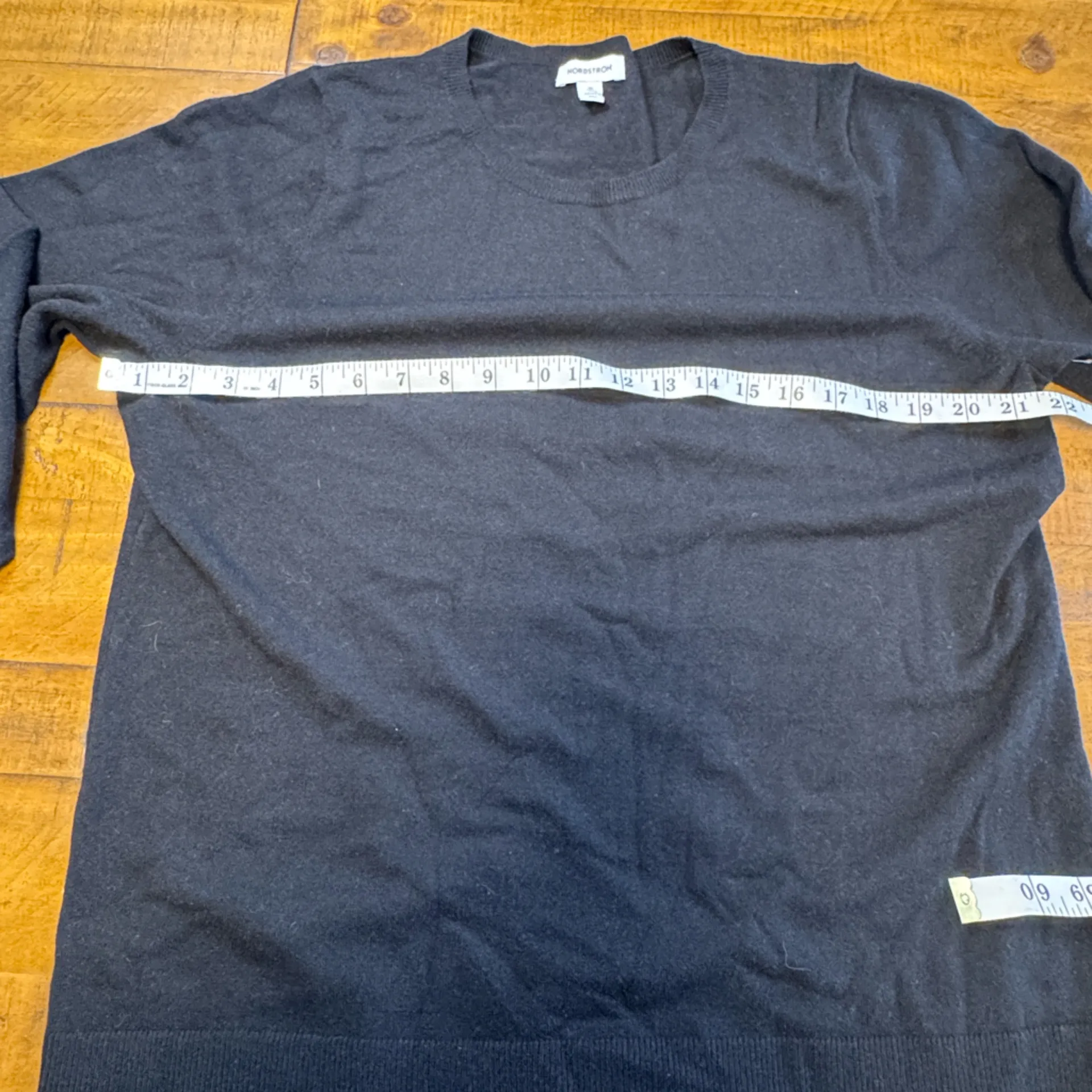 Nordstrom Sweater Crewneck Knit Black Business Casual Neutral - Image 4