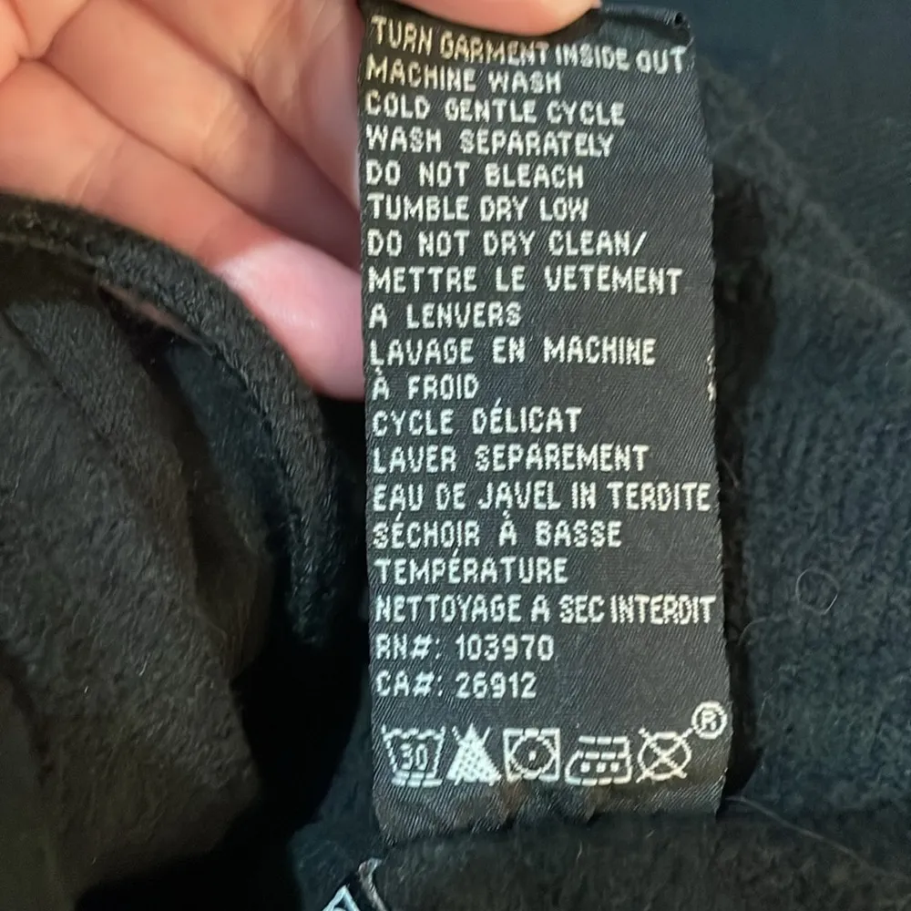 Black Medium Men or Women’s Vinyl Jacket with hood - Image 7