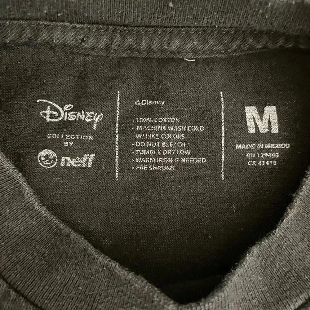 RARE NEFF DISNEY Retro Vans FLORAL STARS MICKEY MOUSE BLACK SHIRT  VANS SZ M #13 - Image 10