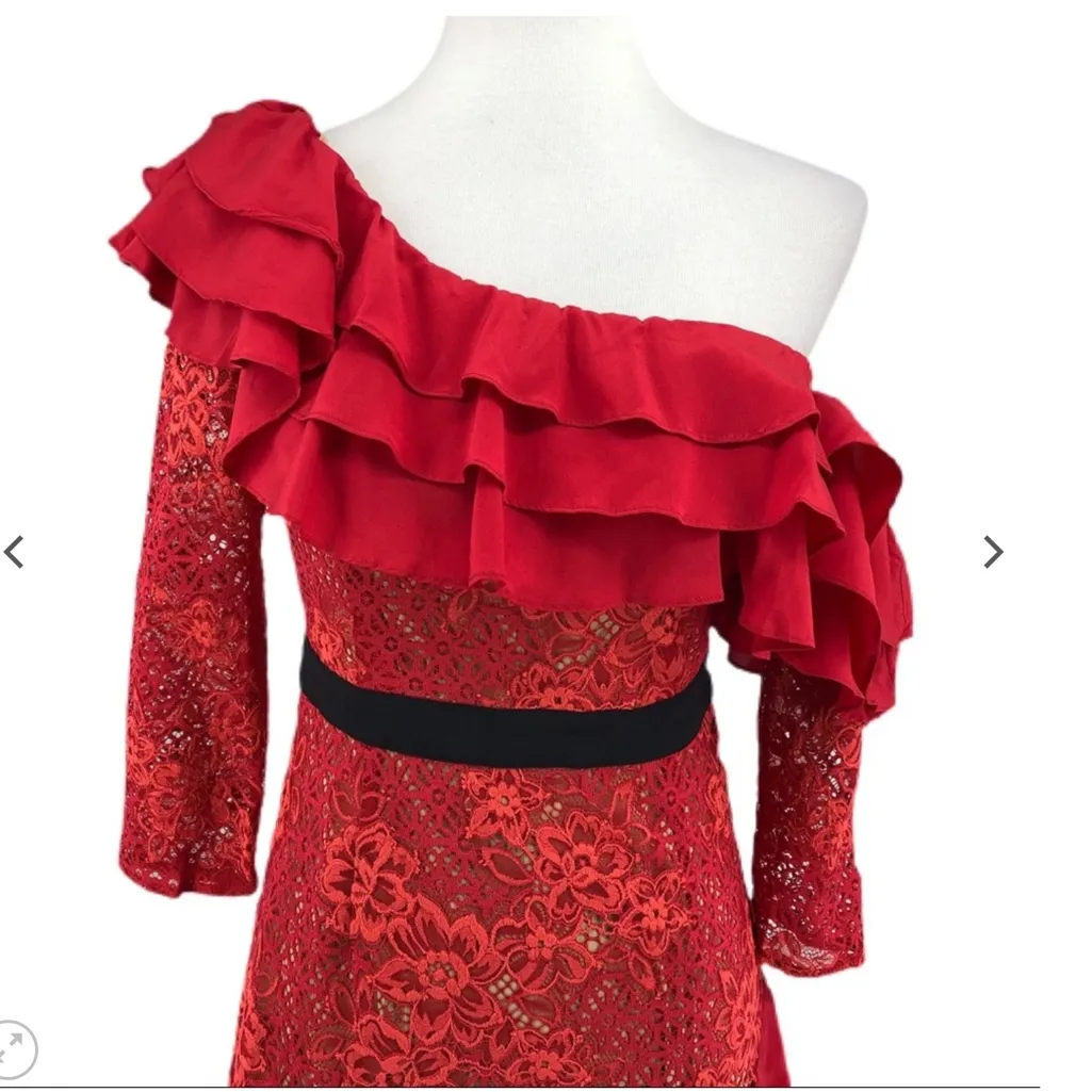 For Loves and Lemons Red Hot Chianti Off The Shoulder Size S - Image 6