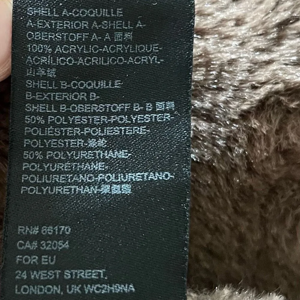 Anthropologie Piper Sweater Coat Suede Knit Brown Small - Image 6