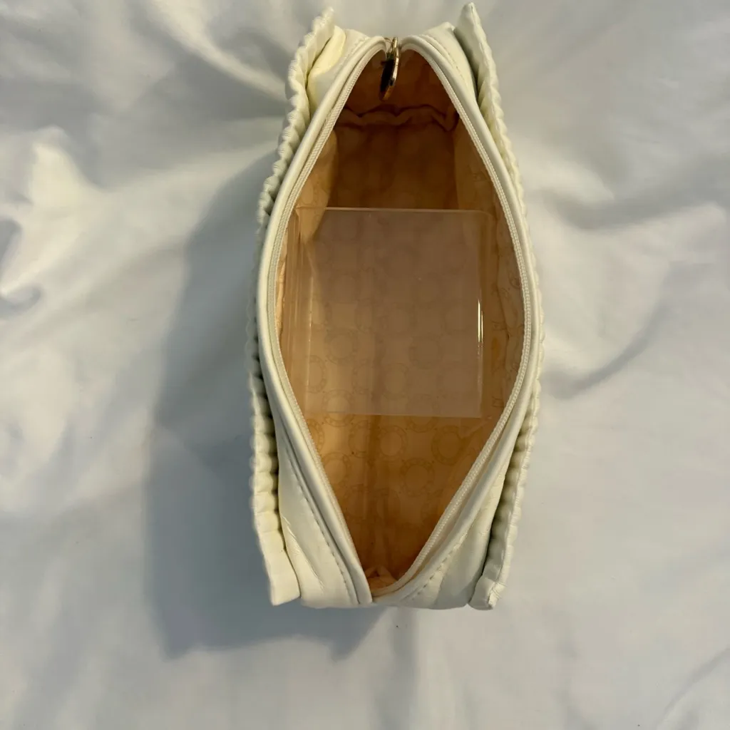 NWOT Bvlgari Faux Leather Fluted Cosmetic Bag - Image 7