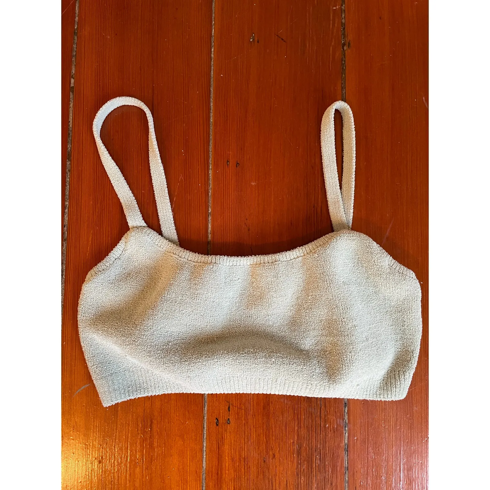 SKIMS Terry Lounge Set mint Bralette and Shorts Set Size M - Image 2