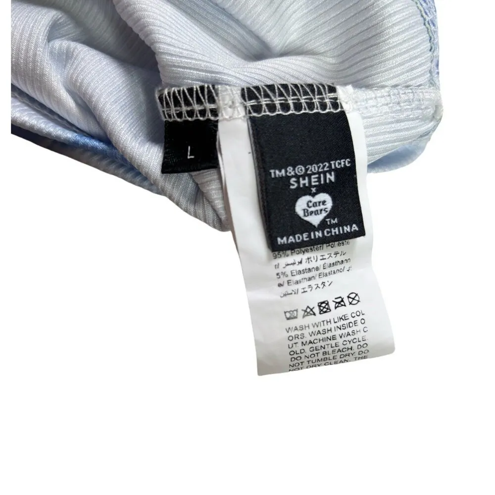 Shein x Carebears Graphic Print Ribbed Cropped Cami Top - Image 5