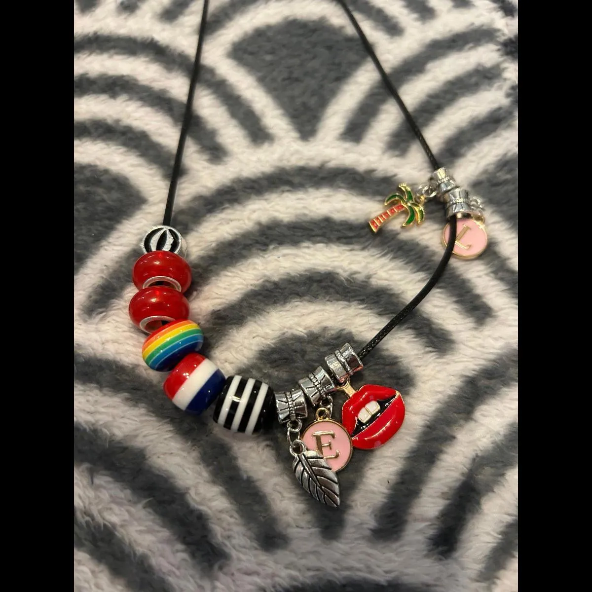 Necklace charm making kit as shown custom jewlery silver tone fashion Black - Image 3