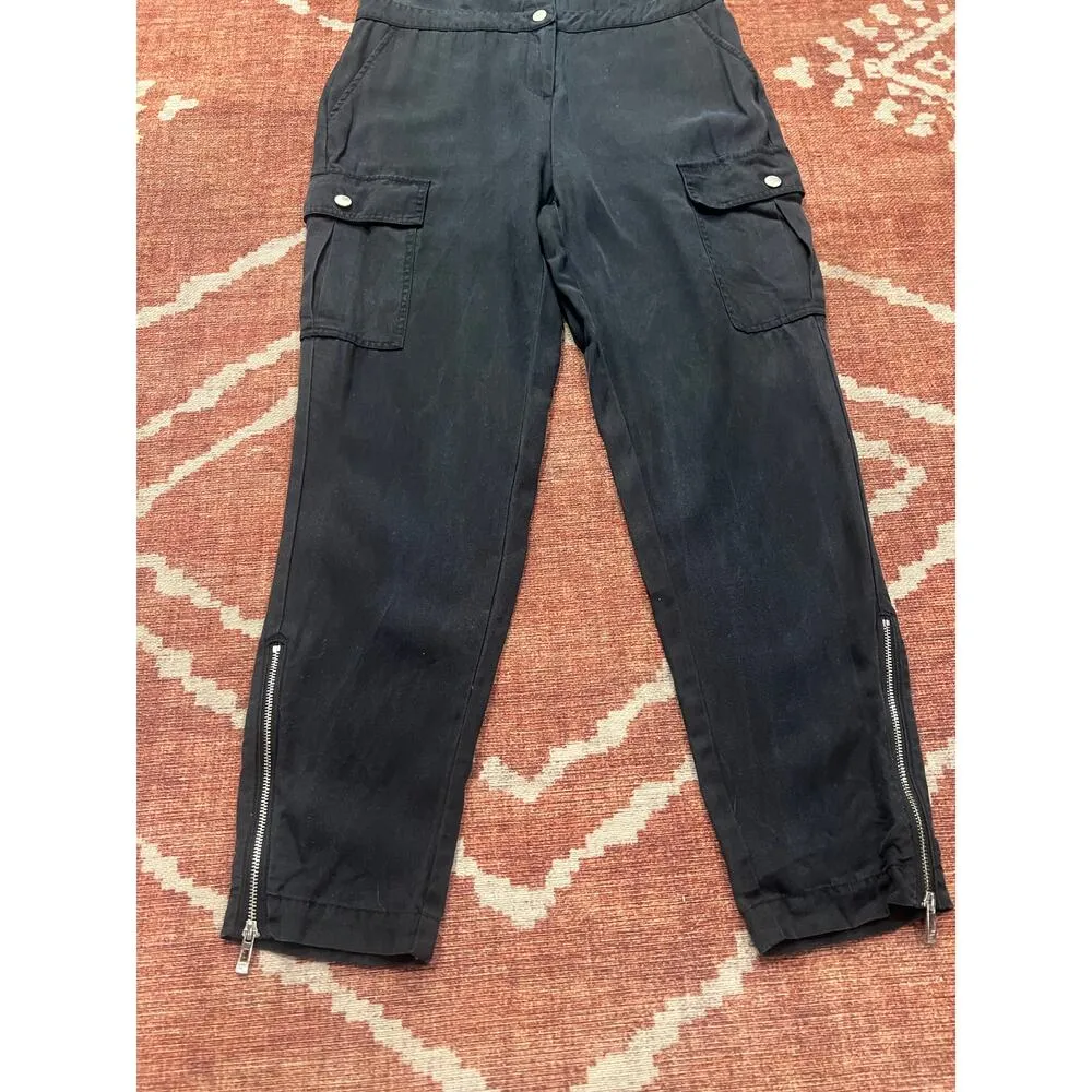 Anthropologie AVEC LES FILLES Women’s Cargo Jump suite Black size 2 - Image 5