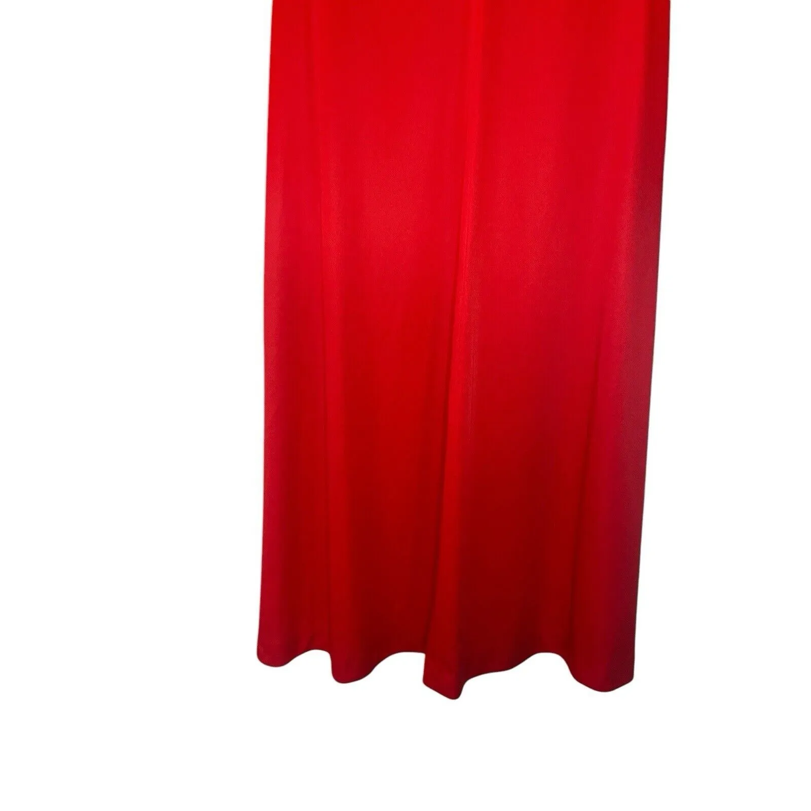 Maxi Hollow Dress Women's Size 11 Racerback Formal Dress Flowy Lightweight Red - Image 7