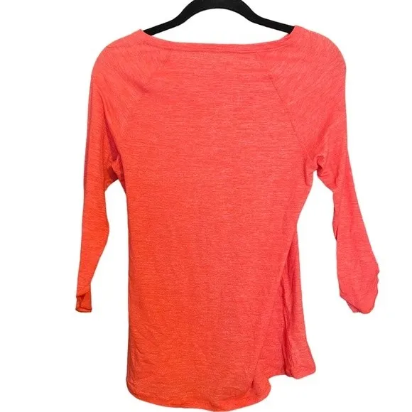 Patagonia Women's Glorya 3/4 Sleeve Coral Orange Shirt XS - Image 6