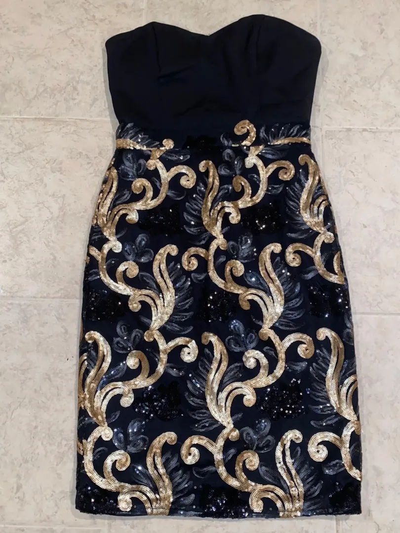 Tube Top Bottom Sequin Evening Dress - Image 4