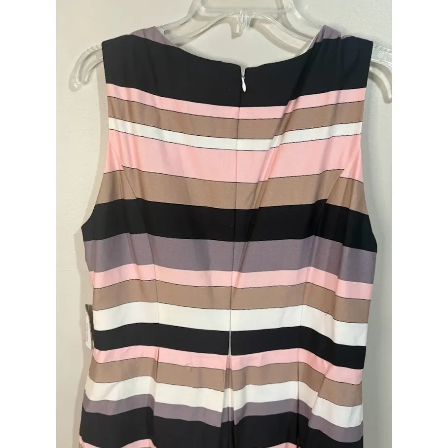 Nine West Tutu Pink Pebble Sleeveless Pleated Dress Size 12 NWT - Image 8