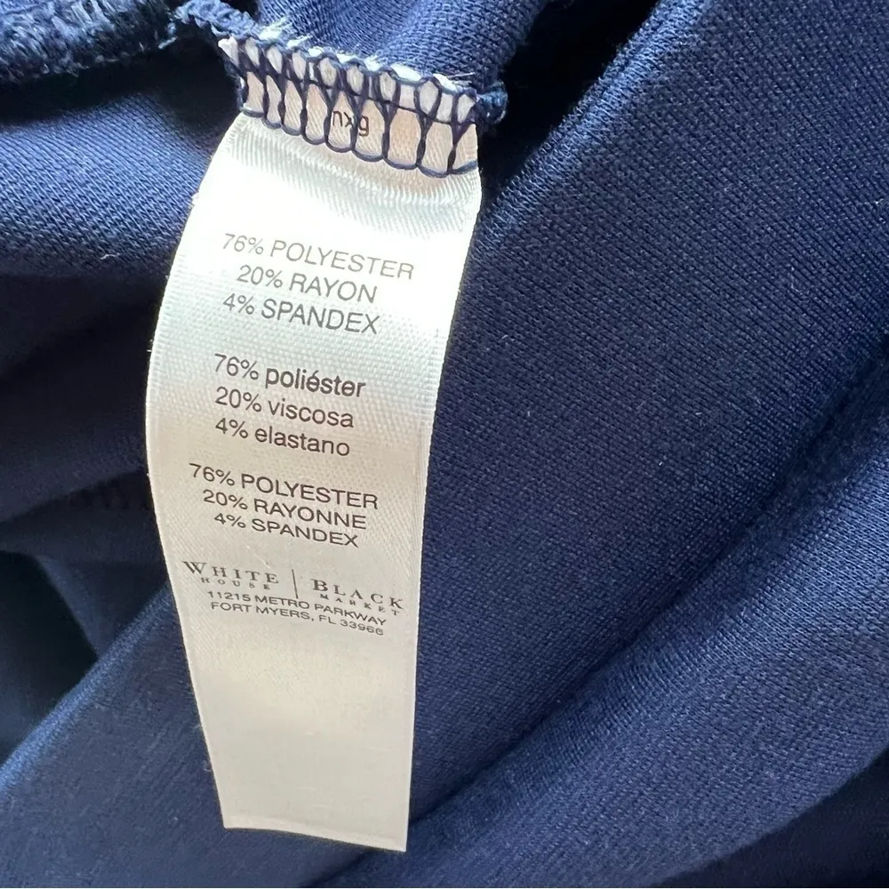 WHBM Leggings Blue Ponte Knit M Everyday Business Casual Stretch Travel Dressy - Image 14