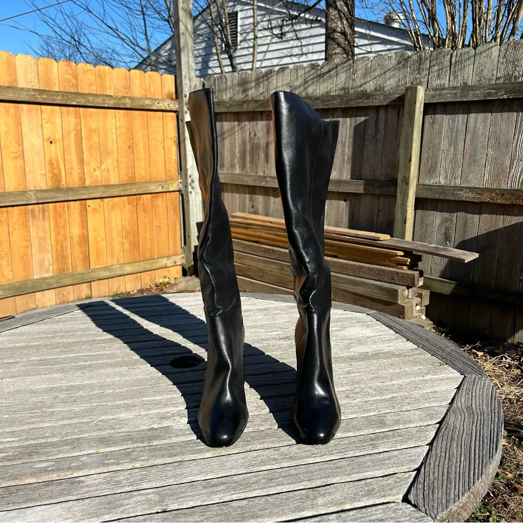 Schutz Women's‎ knee high black leather boots size 9 - Image 3