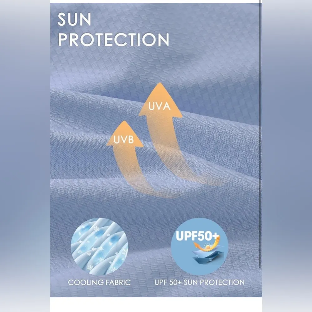 Willit Women's UPF 50+ Sun Protection Shirts Size: XXL like new/NWOT Blue - Image 5