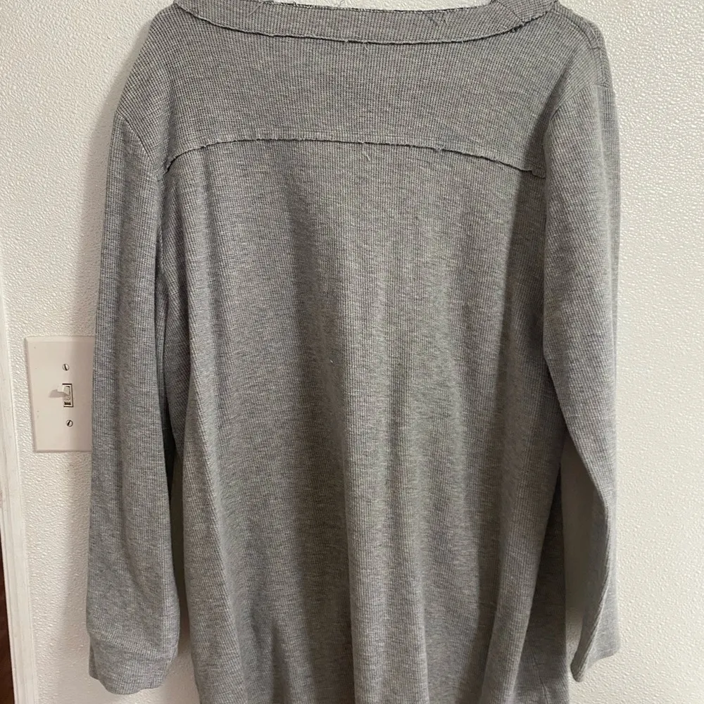 Soft Surroundings Grey Lightweight Tunic Size XL - Image 3