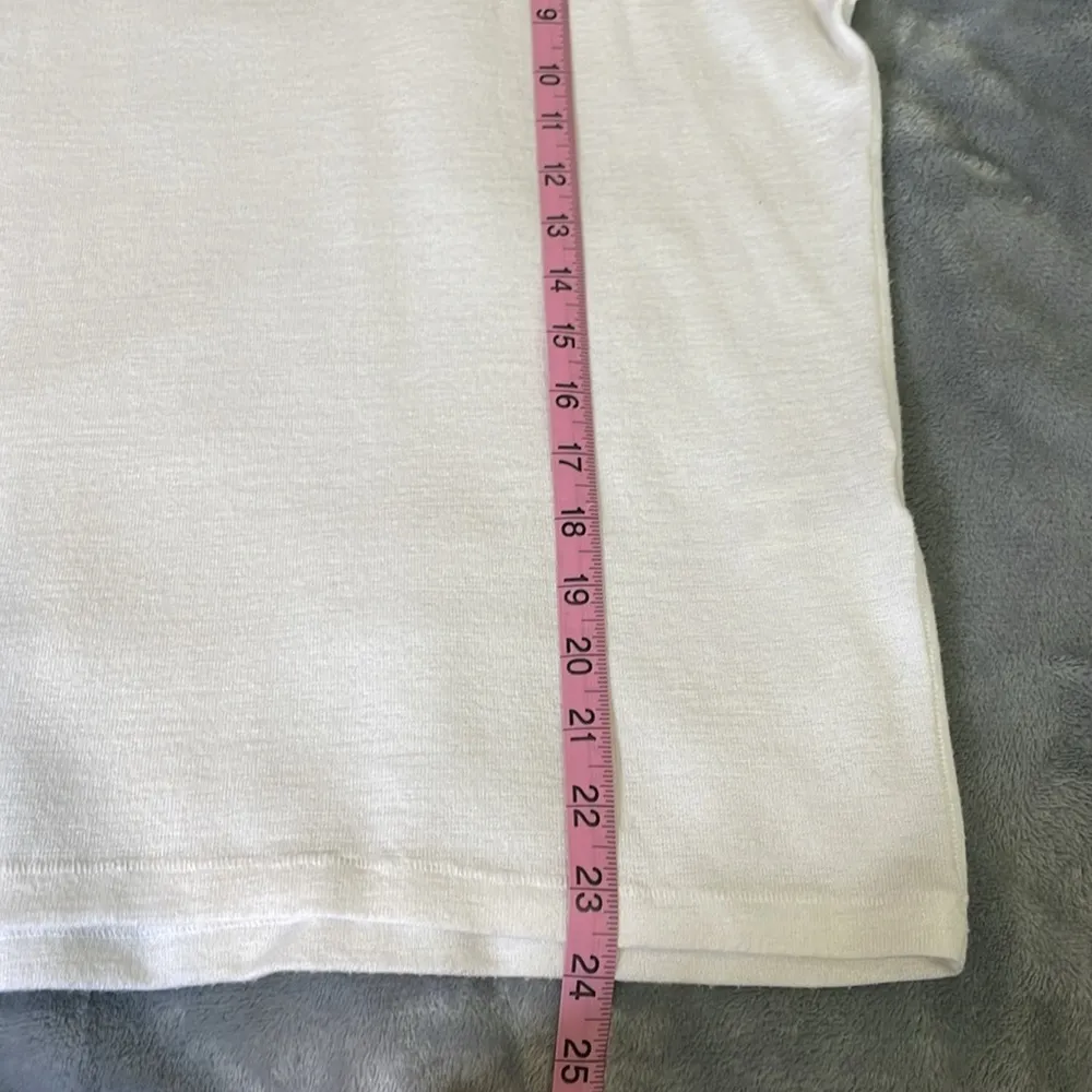 Rag & Bone pullover long sleeve lightweight white rayon sweater back cut out - Image 5