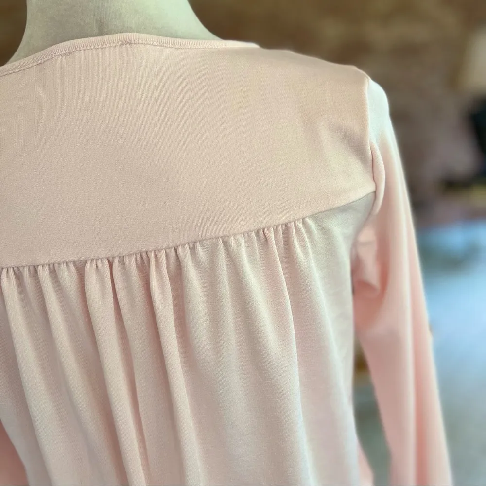 Free People Intimately Kaya Bodysuit Ruched Sleeve Keyhole Pink XS Stretch Knit - Image 10