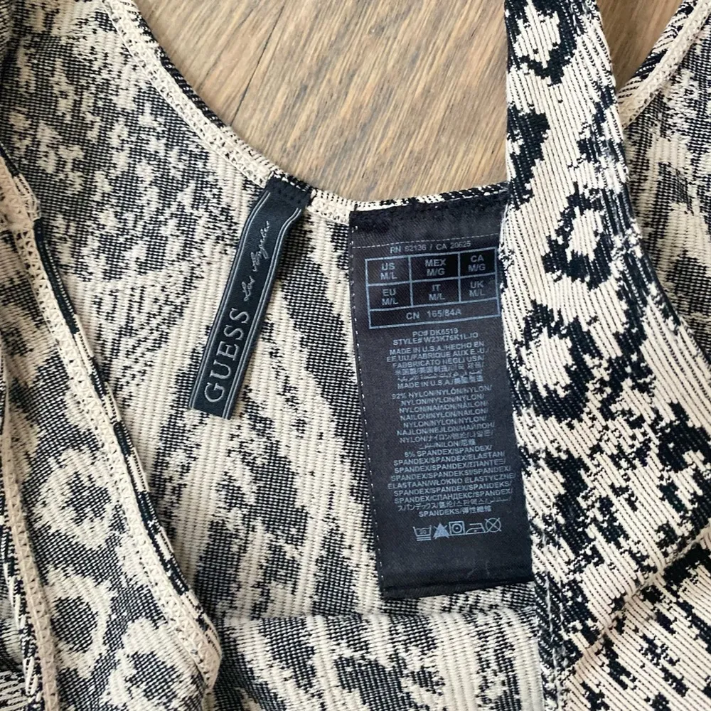 Guess Tan & Black Tribal Tank Body Con Dress Size M/L - Image 12