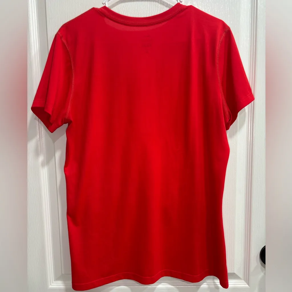 Nike Mezzo Big Swoosh Dri-Fit V Neck Shirt, Women’s Size XL - Image 5