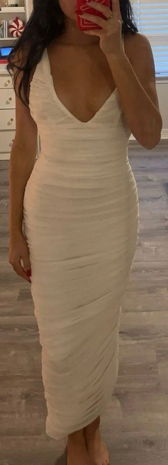 HouseCb white formal dress  - Image 2