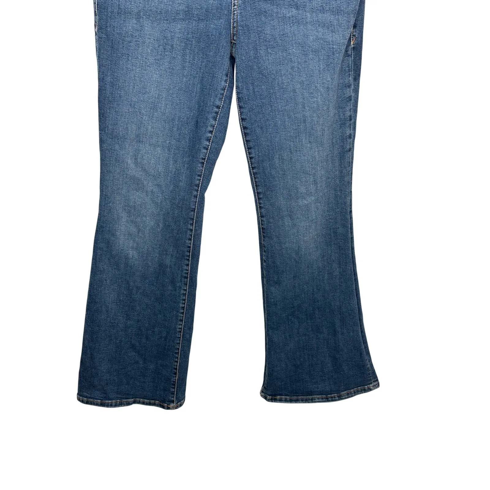 Good American Good Petite Flare Jeans Medium Wash Women Size 8 29 - Image 9