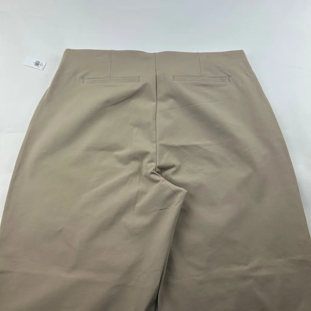 Old Navy Mocha Taffy Stretch Canvas High Rise Wide Leg Pixie Pant 2X New - Image 8