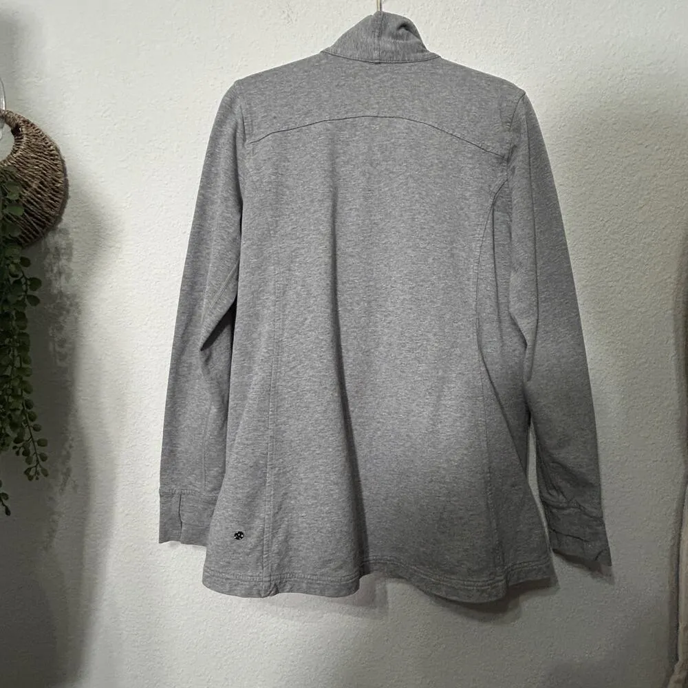 Lululemon Coast Wrap II Heathered Medium Grey Size 12 Normcore Quiet Luxury - Image 4