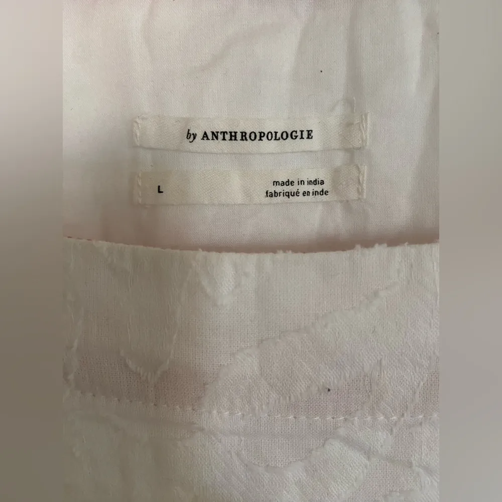 Anthropologie White Embroidered Top - Image 2