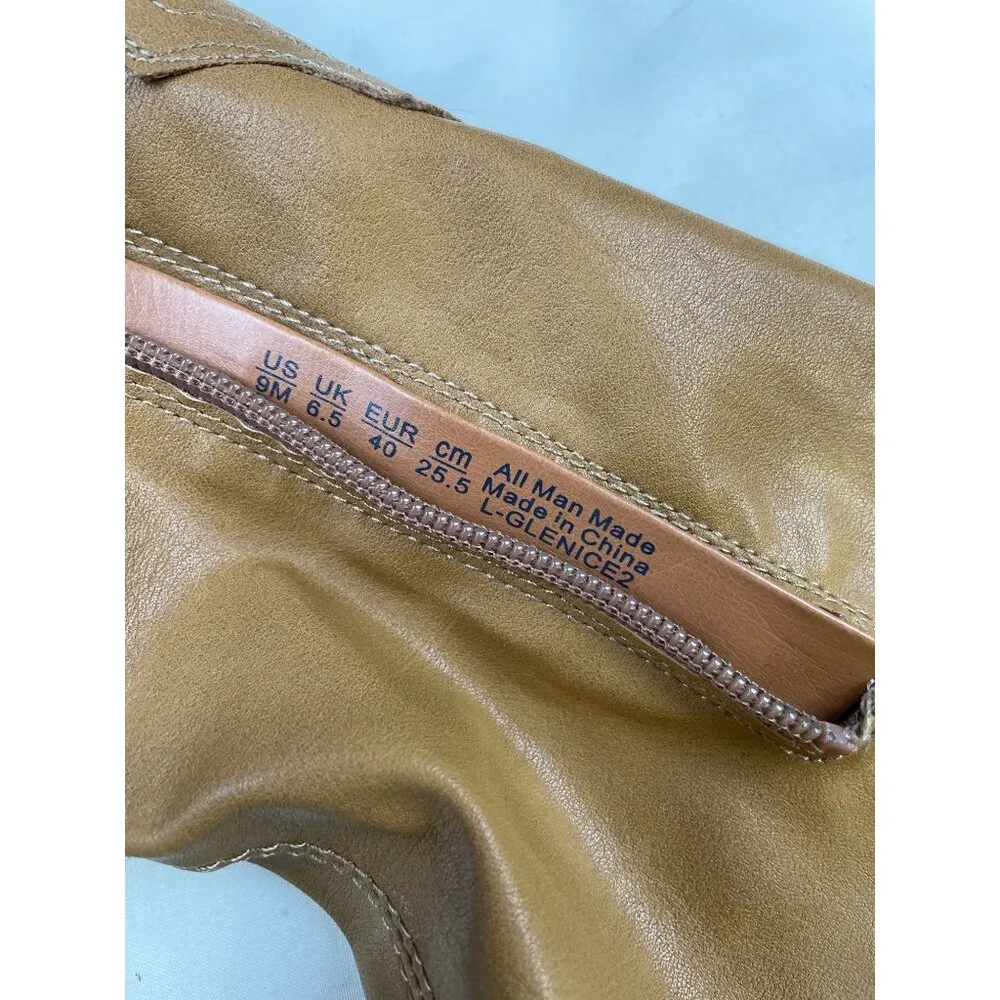 Franco Sarto Women's Camel Stretch Tall Boots/Shoes Heels 4" Size 9M SKU 5163 - Image 10