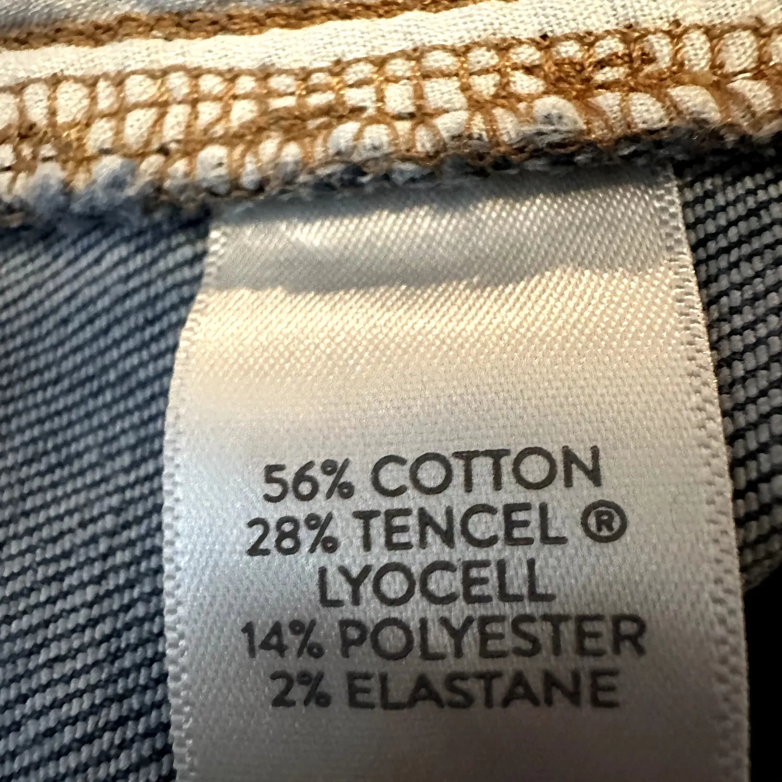 J.Jill Authentic Fit Slim Ankle Jeans Mid Rise Button Ankle Dark Wash 10 34x28 Blue - Image 5