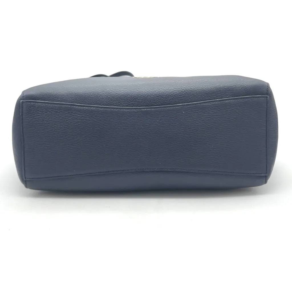 Coach F12184 Town Tote Midnight Navy Pebble Leather Shoulder Bag Gold Hardware - Image 7