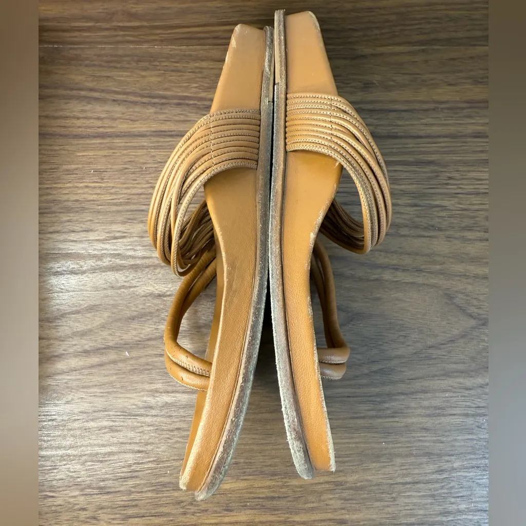 Emme Parsons Roma Strappy Napa Sandals size 8.5 Tan - Image 10