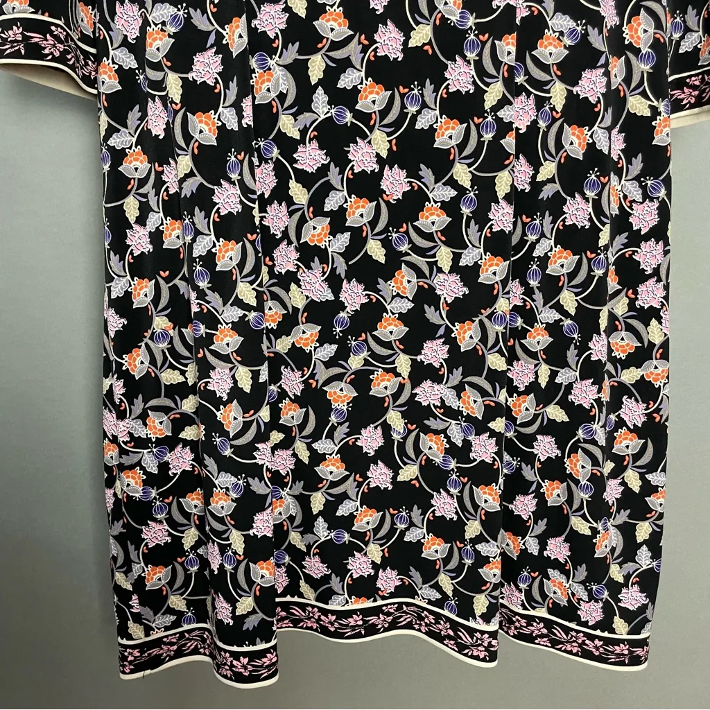 Wisp Dress Marnie Floral Black Pink Shift Size 10 Cut - Image 8