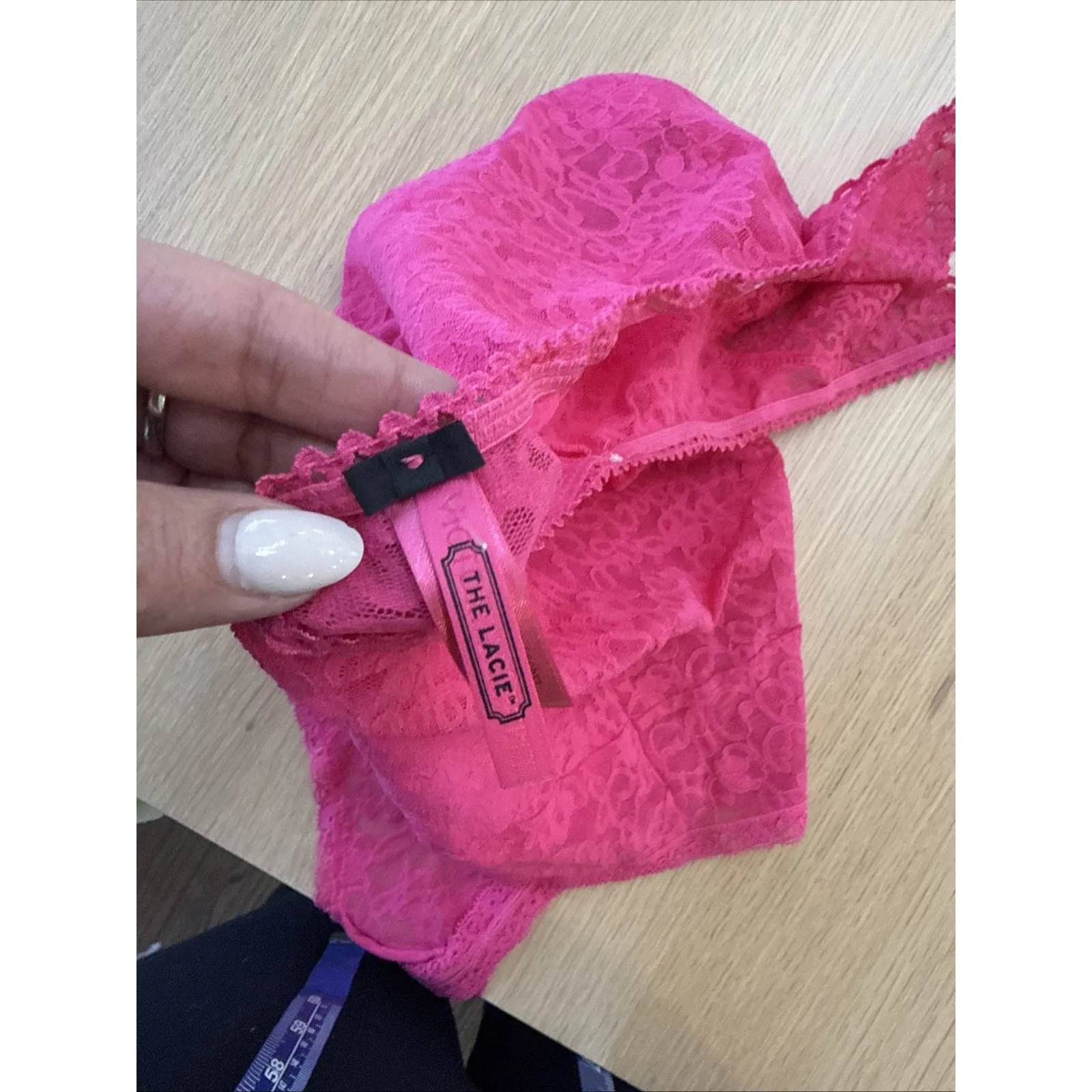 Y2k Lace Victoria Secret Bodysuit Hot Pink Size Medium Xx 1361 - Image 5