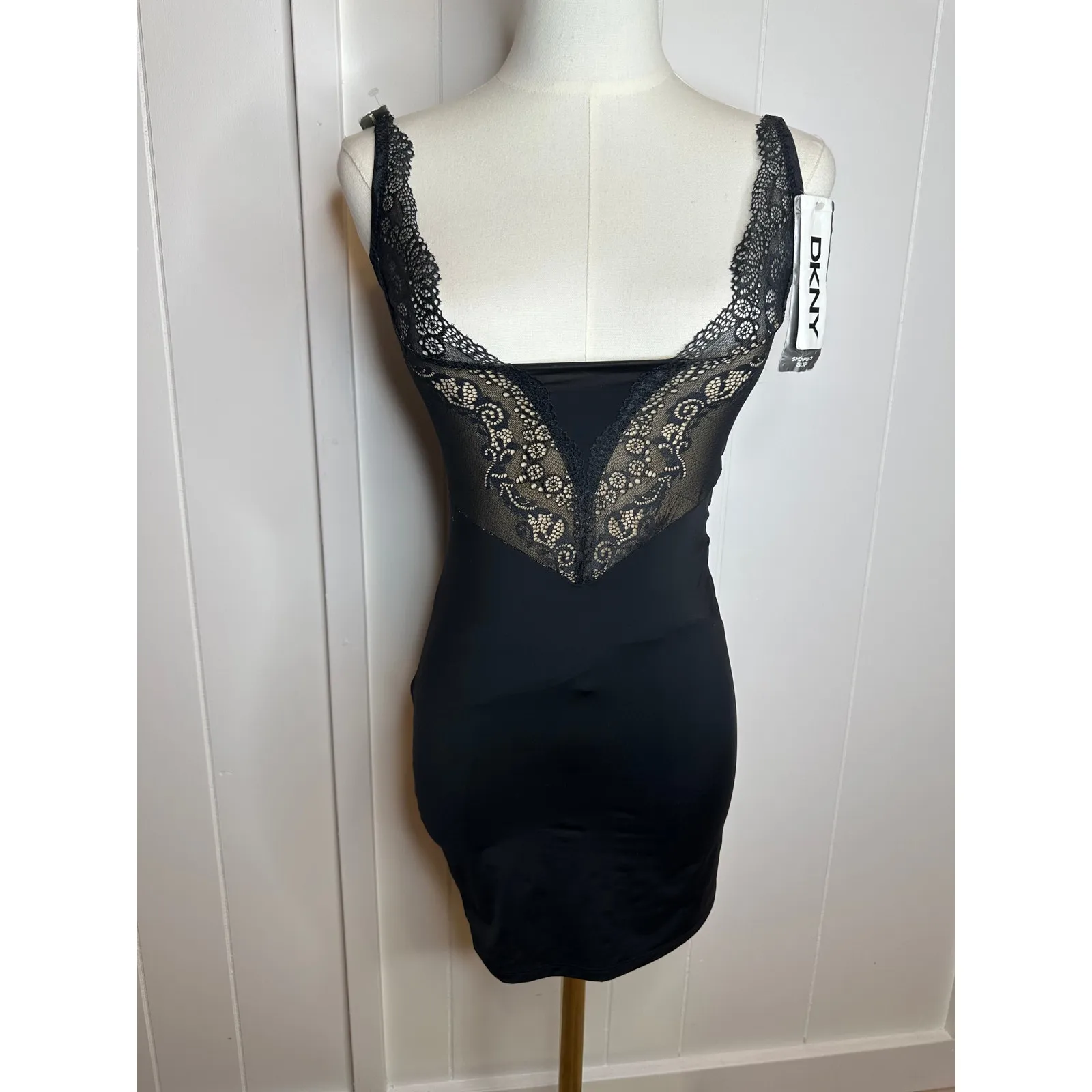 DKNY Womens Shapewear Size Small Fits an A/B Cup Black Sexy Tummy Control - Image 2