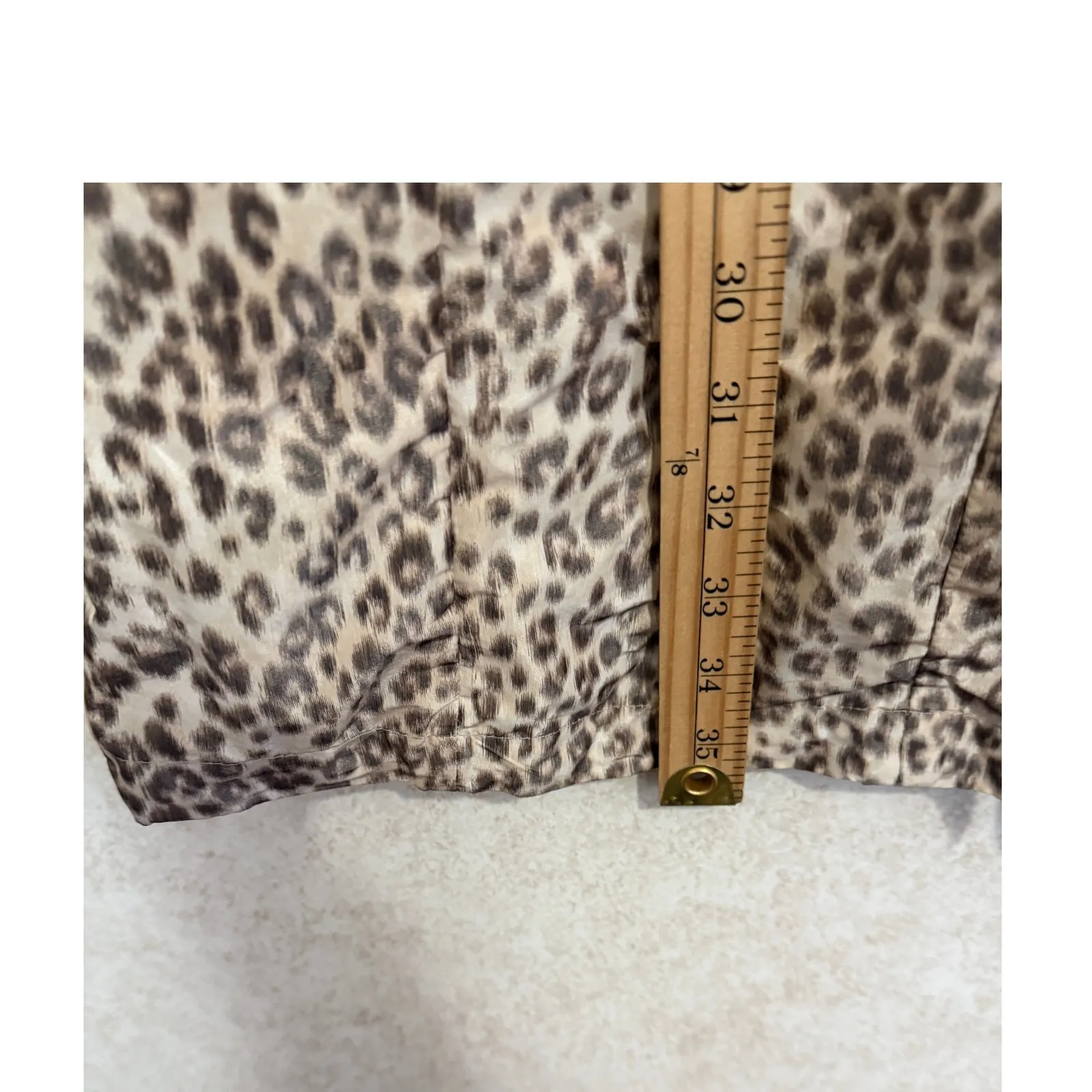 Pendleton Womens Animal Print Hooded Rain Jacket M Chic Outdoor Bold Cheetah - Image 4